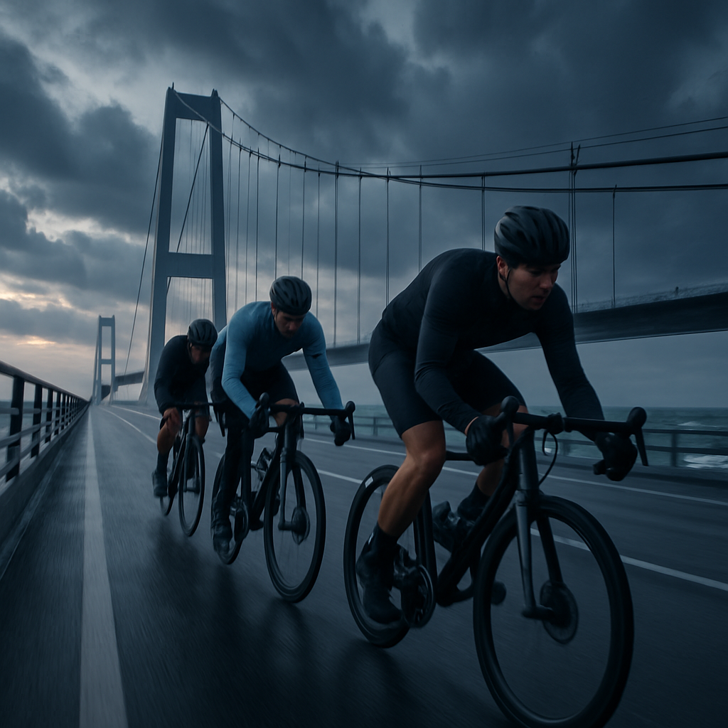 Pacing på Storebælt i sidevind: plan og ro