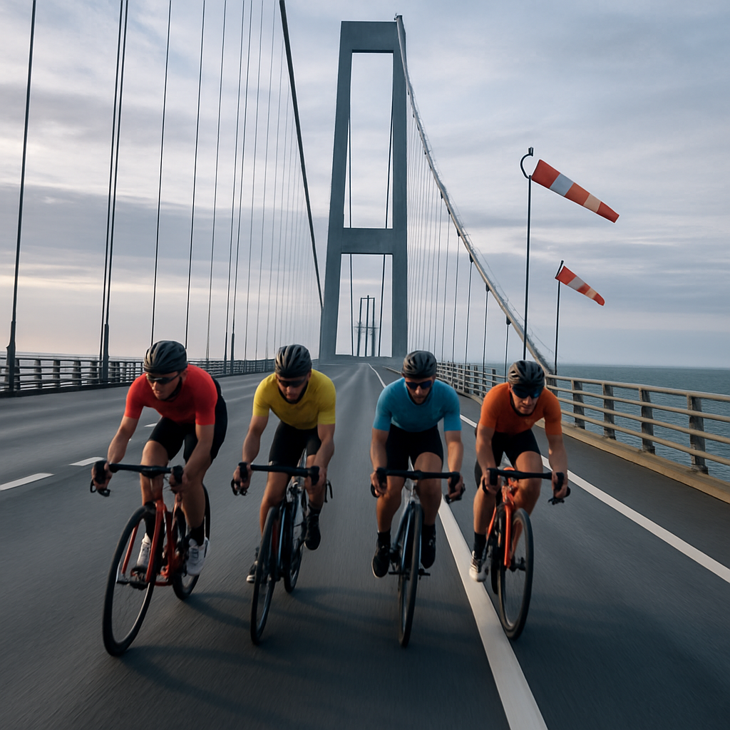 Pacing og energi over Storebæltsbroen